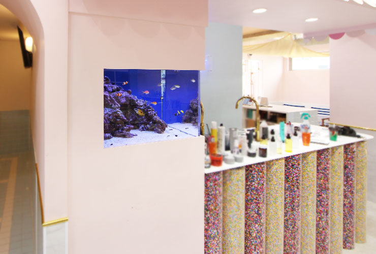 壁埋め込み水槽