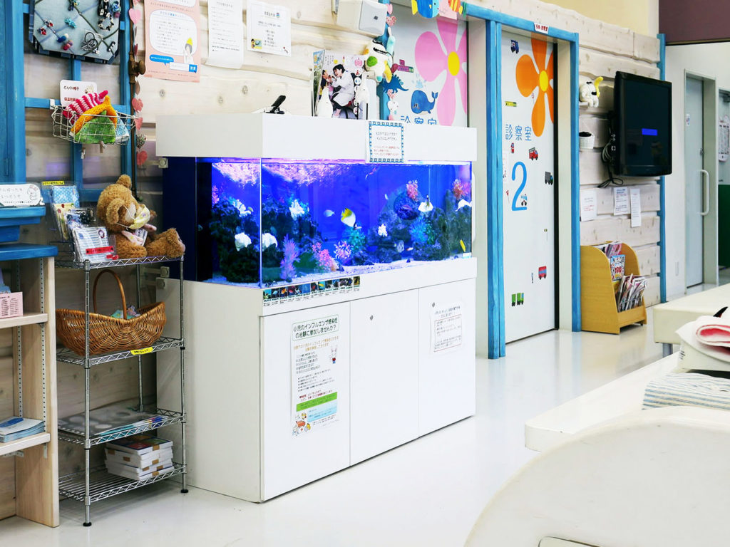 50事例でまる分かり！熱帯魚水槽を病院・クリニックに設置するとこんなに癒される