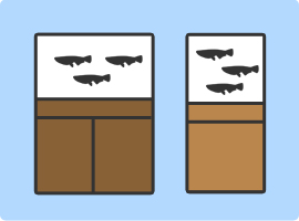 水槽レンタル 水槽 長方形 キューブ型