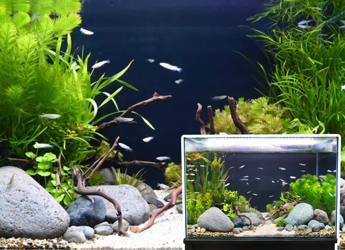 癒し効果絶大!美しいメダカ水槽を設置しました